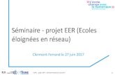 Séminaire - projet EER (Ecoles éloignées en réseau) … · Classilio VIA . COPIL – projet EER – Clermont-Ferrand le 27 juin 2017 . EER EN HAUTE-LOIRE 2016-2017 . 7 Préparer