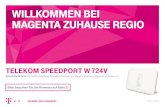 Telekom Speedport W 724V · 2019-12-02 · Geben Sie nur die Rufnummer (inkl. Vorwahl) ein, die Sie einrichten möchten.1 1 Die Einrichtung weiterer Rufnummern erfolgt später separat