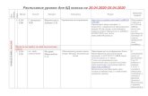 Расписание занятий для 6Д класса на 06school47.tgl.net.ru/files/PDF/6D_rasp_20.04.2020.pdf · 2020-04-18 · Расписание уроков для