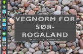 INNLEDNING - Sandnes · 2018-01-26 · INNLEDNING Vegnorm for Sær-Rogaland er et samarbeidsprosjekt i regi av NKF Nettverksgruppe for Sør-Rogaland. Normen bygger på en eksisterende