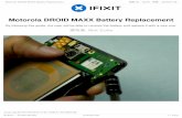 Motorola DROID MAXX Battery Replacement · Replace your aging battery to get the most out of your Droid 工具: 2.5 mm Flathead Screwdriver (1) T5 Torx Screwdriver (1) iFixit Opening