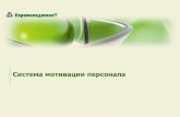 Система мотивации персоналаemd.ru/business/promot/motivat.pdf · Примеры реализованных проектов • ООО «Машимпэкс»(разработка