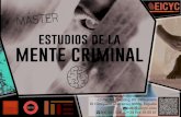 estudios de la mente criminal¡ster_EstudiosMenteCriminal.pdf · social de la personalidad de la CIE-10. − Fundamentos neuropsicológicos del trastorno de personalidad antisocial.