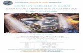 EXPO UNIVERSELLE A DUBAÏ - Tourisme loisirs champagnetourismeloisirschampagne.fr/.../10/DUBAI-NOVEMBRE-2020.pdf · 2019-10-11 · EXPO UNIVERSELLE A DUBAI - 6 JOURS / 3 NUITS L’ITINERAIRE