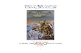 Rites of Holy Baptism - WordPress.com · 1 Rites of Holy Baptism ةسدϙϥϠا ةϴدϯϥύϥϠا ةϽص سϙς Fr. Jacob Nadian St. Bishoy Coptic Orthodox Church of Toronto Stouffville,