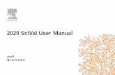 2020 SciVal User Manual · 2020-02-06 · 연구자탐색 국가, 기관, 연구팀/ 학과, 연구자에대한연구성과 분석 30여개이상의성과평가 매트릭스를통한국가
