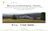 Collombey, Valais...Ref. : JRV-5506 Muraz-Collombey, Valais -Villa 5.5pc de 168 m2 habitables Frs. 750’000.-Document non contractuel Caractéristiques générales Bien en exclusivité
