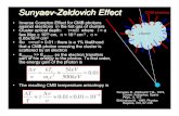 Sunyaev-Zeldovich Effect CMB photonsoberon.roma1.infn.it › lezioni › cosmologia_osservativa_specialistica … · • Inverse Compton Effect for CMB photons against electrons in