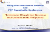 Philippine Investment Seminar and PPP Roundtable Conference Presentation.pdf · While it recorded volatile trend of IPA-approved investments from 2006 - 2011, Korea remains to be