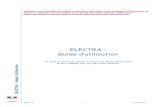 guide electra candidats · ELECTRA – Guide d’utilisation Les différentes étapes de la constitution du dossier ELECTRA : 1 - Saisir le dossier ELECTRA Votre dossier ELECTRA est
