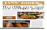 JANS’ DINER › media › 1243 › jans-diner-jan-2020-web.pdf · JANS’ maaltijdsalade (vis, vlees of vegetarisch naar keuze), friet, JANS’ mayonaise 18,00 LEKKER BIJ JE KAAS