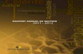 2011 - 2012 RappoRt annuel de gestion 2011 - 2012 Rapport écran(1).pdf · 2011 - 2012 Rappo R t annuel de gestion | 2011 - 2012. ... 35 Programme de développement de l’employabilité