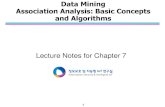 Data Mining Association Analysis: Basic Concepts and Algorithmsinfosec.pusan.ac.kr/wp-content/uploads/2018/10/chap7... · 2018-10-02 · Data Mining Association Analysis: Basic Concepts
