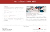 Quantitative HIV-PCR › ... › Fotos › Blutspende › ...HIV-PCR.pdf · PCR Verfahren zum Nachweis der HI-Viren, indem direkt auf die spezifisch virale Nukleinsäurese-quenz geprüft