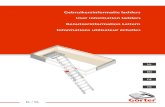 Gebruikersinformatie ladders User information ladders … · 2020-03-31 · Gorter ladders are designed to be used safely in combination with a Gorter roof hatch. They are also suitable