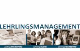 LEHRLINGSMANAGEMENT - Hiess Consulting · A Tipps für einen erfolgreichen Ausbildungsstart Seite 14 B Gestern Schüler - heute Lehrling Seite 14 C Kommunikation leicht gemacht Seite