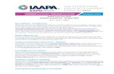 IAAPA Expo Asia 2019 Exhibitor Bulletin #3 30 April 2019...Discounted rooms are available at a variety of hotel properties near the Shanghai New International Expo ... Utilize your