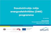 Daudzdzīvokļu māju energoefektivitātes (DME)bvkb.gov.lv/sites/default/files/5_altum_ingus_salmins.pdf · 2016-06-08 · Daudzdzīvokļu māju energoefektivitātes (DME) programma