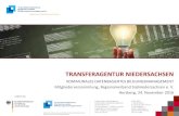 TRANSFERAGENTUR NIEDERSACHSEN · 2017-03-15 · • Bildungsmonitoring sorgt für die notwendige Transparenz • Informieren – Vernetzen – Transferieren KOMMUNALES BILDUNGSMANAGMENT