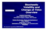 Stochastic Volatility and Change of Time: Overview › ~aswish › SwishchukKiev2.pdf · Volatility Volatility is the standard deviation of the change in value of a financial instrument