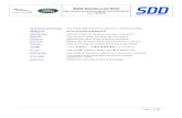 SDD D SITE - OBDexpress.co.uk€¦ · Jaguar Land Rover Symptom Driven Diagnostics (SDD) software. The document also identifies the diagnostic software and explains the relevance