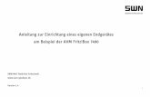 Anleitung zur Einrichtung eines eigenen Endgerätes am Beispiel …alt-bis-2018.swn-glasfaser.de/fileadmin/media/... · 2017-02-06 · 2 Allgemeine Hinweise zur Nutzung eines eigenen