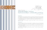 Rajka Švrljuga Shihābuddīn Yahyä Suhrawardījev ontološki ... · 5 Aristotel, (1992), Metafizika, Zagreb: Hrvatska sveučilišna naklada. (Bjelovar-Prosvjeta) 6 Aristotel dijeli