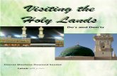 Do’s and Don’ts - Musjid-ut-Taqwa, Masjid-ut-Taqwa › visiting_the_holy_lands.pdf · Hazrat Maulana Dawood Seedat Saheb is the Imam of Musjid-ut-Taqwa in Pietermaritzburg wherein