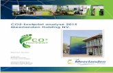 CO2-footprint analyse 2015 Meerlanden Holding NV. · Met gemeenten, bedrijven en bewoners samenwerken aan een schone en duurzame leef- en werkomgeving is het doel van Meerlanden.