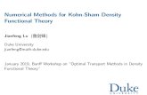 Numerical Methods for Kohn-Sham Density Functional Theory · Density functional theory [Hohenberg-Kohn 1964, ... where 𝒥 is the Jacobian matrix. Locally quadratic convergence,