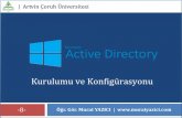 Active Directory · • Microsoft ağlarında kullanılan bir dizin hizmetidir. • Active Directory (AD)içerisinde Server , Client , Yazıcı , ... Yeni Nesne - Kullanlcl OIL] *umla