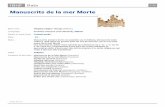Manuscrits de la mer Morte - accueil (data.bnf.fr) · Manuscritos del mar Muerto (espagnol; castillan) Rollos del mar Muerto (espagnol; castillan) Manoscritti di Qumrān (italien)