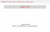 MasterClass Logica 2019 voor docenten Logica Nuevents.illc.uva.nl/.../Logica2019/.../smets.pdf · Epistemische Logica Oorsprong Epistemische logica (om te redeneren over ‘kennis’),