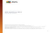 AVG AntiVirus 2013files-download.avg.com › ... › avg_avc_uma_es-es_2013_12.pdf2013. AVG AntiVirus 2013 ofrece protección en tiempo real contra las amenazas actuales más sofisticadas.