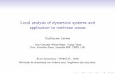 Local analysis of dynamical systems and application to nonlinear waves · Local analysis of dynamical systems and application to nonlinear waves Guillaume James Inria Grenoble Rh^one-Alpes,