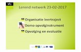 Lerend netwerk 23-02-2017 - Syntra Vlaanderen...• 9/ De registratie van de activiteiten met de scanner is: • - zeer goed - goed - voldoende - onvoldoende • 10/ Indien “voldoende