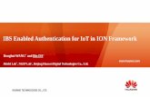 IBS Enabled Authentication for IoT in ION Framework · IoT Evolution Stage I: RFID and Variants (Tagged Things) Stage II: Web of Things and Social (Web of) Things Stage III: Cloud