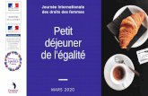Petit déjeuner - Ministry of Justice · 2020-02-28 · avocate de France, derrière Olga Petit, qui avait prêté serment 5 jours avant, le 4 décembre, avec l’autorisation de