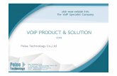 VOIP PRODUCT & SOLUTION - Poise Technology · VOIP PRODUCT & SOLUTION GUIDE ... Customer Relationship Management (CRM) ... • SIMPLE, Easy to use and manage • Plextel Client, Easy