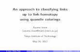 An approach to classifying links up to link-homotopy using ...web.econ.keio.ac.jp/staff/morifuji/rims-seminar_2012/slides/inoue.pdf · 1. Introduction link-homotopy is ... ambient