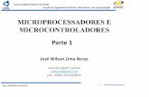 1 Micro Parte 1 (Conceitos Gerais) 2020 - EMC › ~jwilson › pdf › 1_Micro_Parte... · Raspberry pi (ARM) 32 bits (2011) 8085 8 bits (1976) 8088 16 bits (1979) PIC 8 bits (1985)