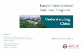 更好Luojia International Summer Program · 2019-12-02 · Diploma degree (Dipl.-Geogr.) in geography and the Doctoral degree (Dr.-Ing.) in aerospace engineering and geodesy from