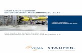 Lean Devolpment im deutschen Maschinenbau 2015 - Staufen AG · 2017-09-26 · Lean Development im deutschen Maschinenbau 2015 Effizient entwickeln, schnell und erfolgreich am Markt