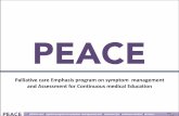 PEACE プロジェクト --緩和ケア-- - M-7a 気持ちのつ …Palliative care Emphasis program on symptom management and Assessment for Continuous medical Education 臨床疑問