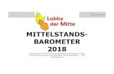MITTELSTANDS- BAROMETER 2018€¦ · Microsoft PowerPoint - MSt-Barometer_Gallup&Online_201822806_PPT_Lusak Consuling_Lobbying-Mittelstand fuer PK Created Date: 20181008174703Z ...