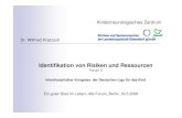 Identifikation von Risiken und Ressourcen · Identifikation von Risiken und Ressourcen Forum 3 Interdisziplinärer Kongress der Deutschen Liga für das Kind Ein guter Start im Leben,