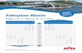 HER! Fahrplan Rhein · 2020-05-12 · Fahrplan Rhein Infos und Tickets: An jedem KD Ticket Office oder direkt bei KD | Tel. 02 21. 20 88-318 | info@k-d.com | Gültig vom 21. Mai bis