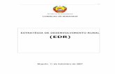 ESTRATÉGIA DE DESENVOLVIMENTO RURAL (EDR) · O presente documento apresenta a estratégia de desenvolvimento rural em Moçambique, designada por “Estratégia de Desenvolvimento