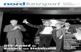 DTV-Award Knaack Steinmann - Tanzsport...DTV-Award für Knaack und Steinmann Turniergeschehen Landesmeisterschaften Standard Hauptgruppe und Senioren G55 und L66 Formationen Aufstiegsturniere
