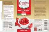 Gustodoro pelati 400g 2019 CASALASCO · IN SUCCO DI POMODORO Ingredienti: pomodori pelati interi (60%), succo di pomodoro, correttore di acidità: acido citrico. Origine del pomodoro: